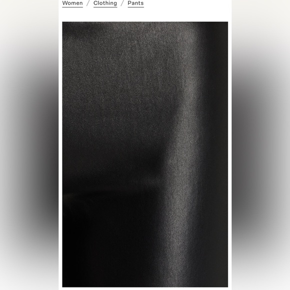 The Row FLAWED Black Leather Women's Pants - Picture 5 of 16